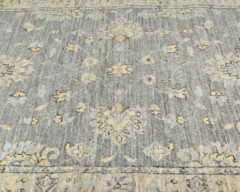 3x5 Zeigler Gray Afghan Hand Knotted Wool Area Rug